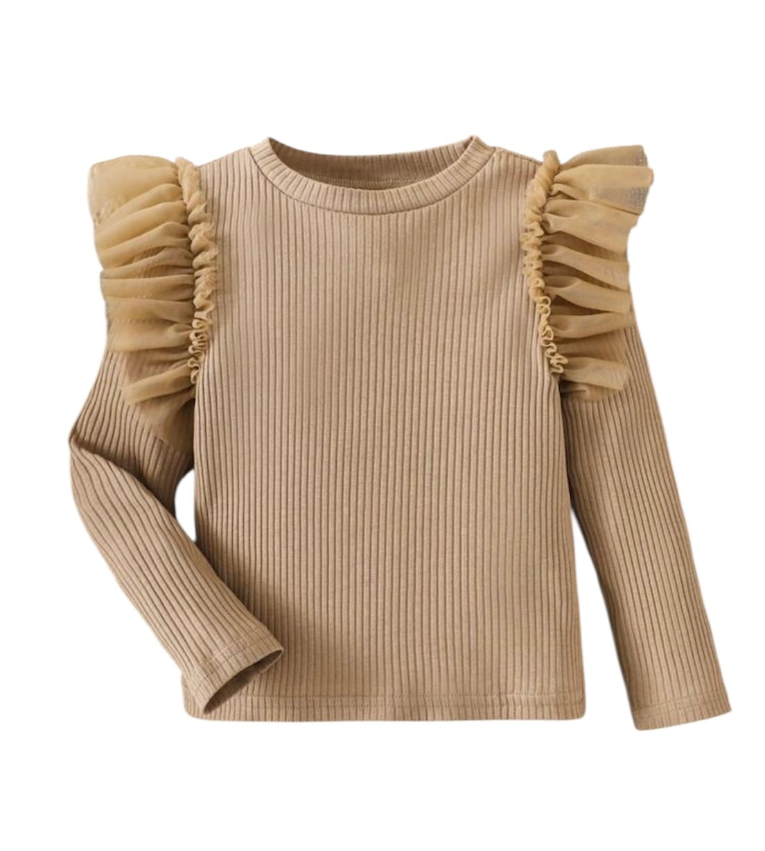 Beige Long Sleeve Blouse